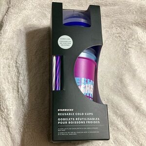 NIB Starbucks Summer 2024 Dome Lid Reusable Cups